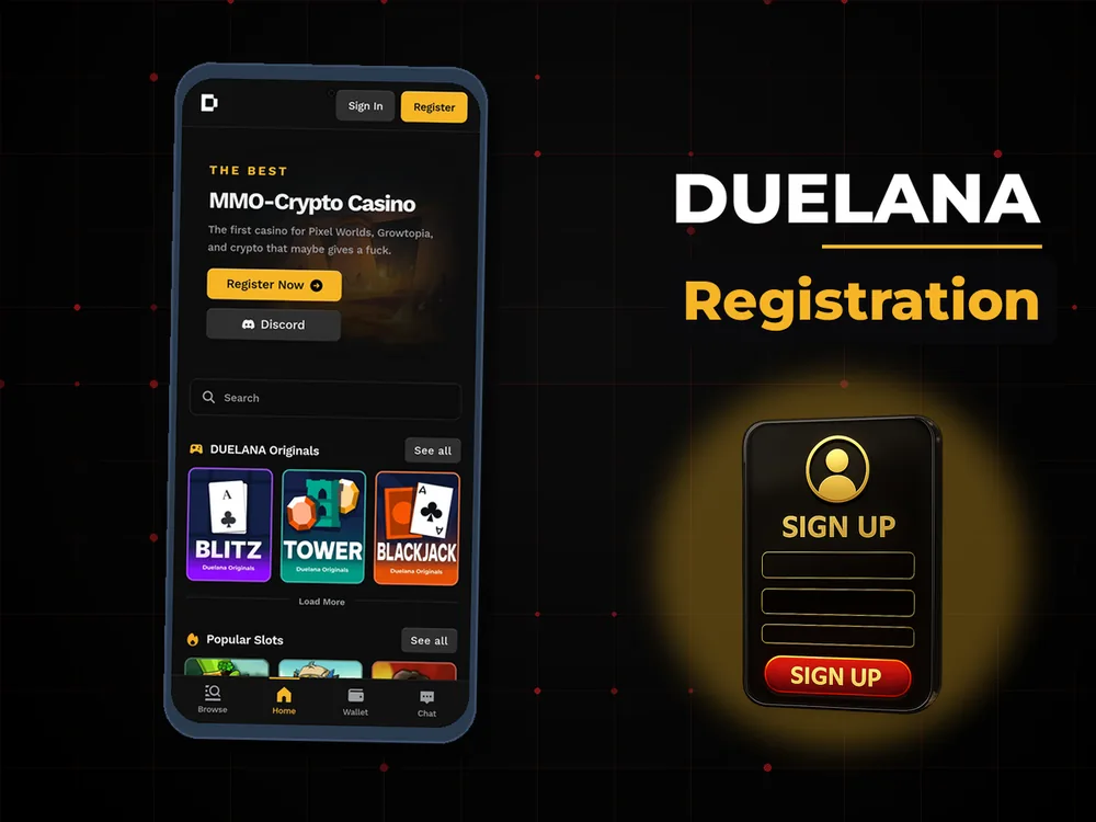 Duelana - Registration